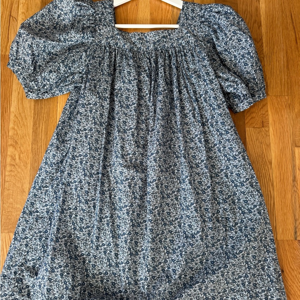 DOEN dress or tunic liberty of London fabric, XS Beautiful floral blue